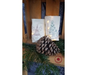 Stickserie - Stylish xmas Gnomes LineArt